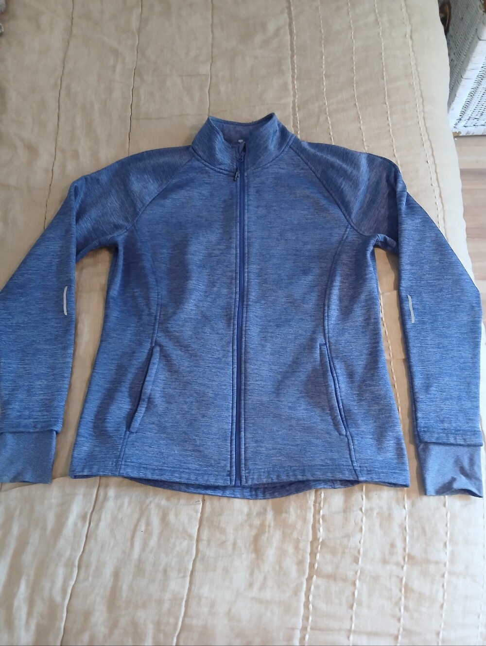 Mondetta Women's Blue Full-Zip Active Jacket